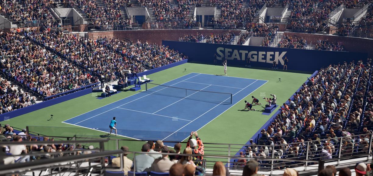 Grandstand at the Billy Jean King Tennis Center - Section 114 Seat View