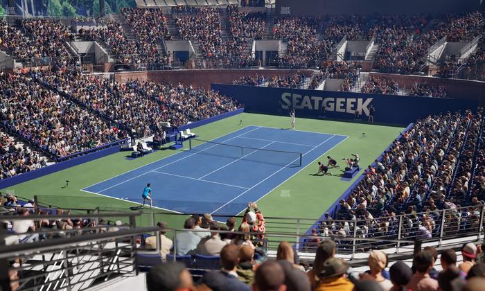 Grandstand at the Billy Jean King Tennis Center - Section 114 Seat View