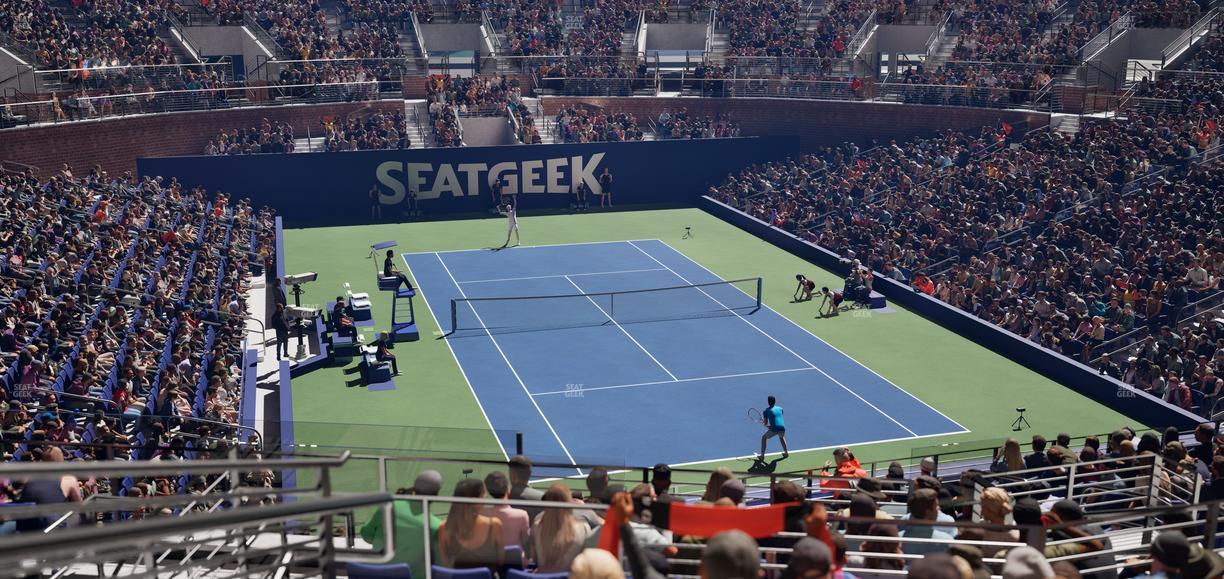 Grandstand at the Billy Jean King Tennis Center - Section 118 Seat View