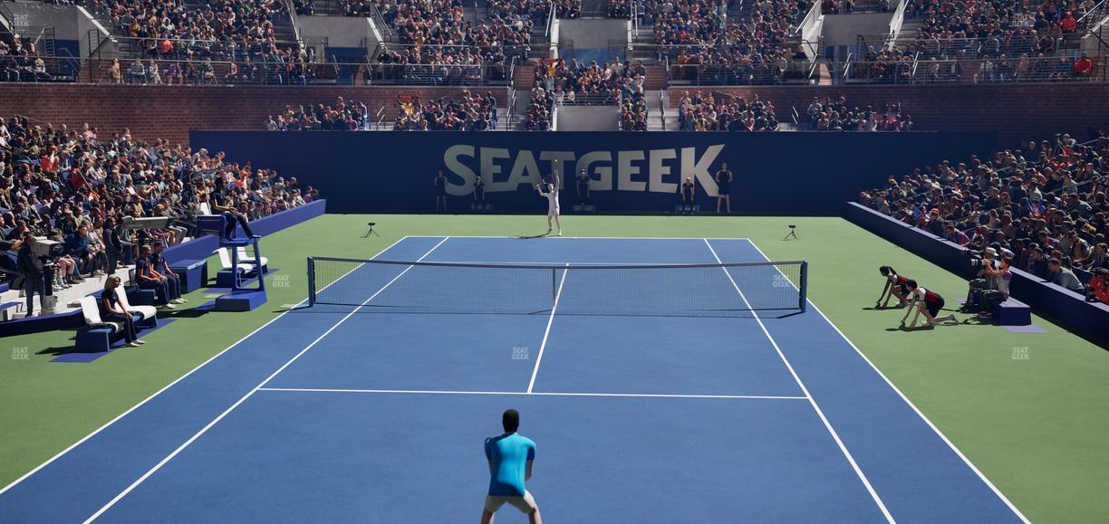 Grandstand at the Billy Jean King Tennis Center - Section 12 Seat View