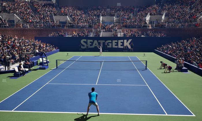 Grandstand at the Billy Jean King Tennis Center - Section 12 Seat View