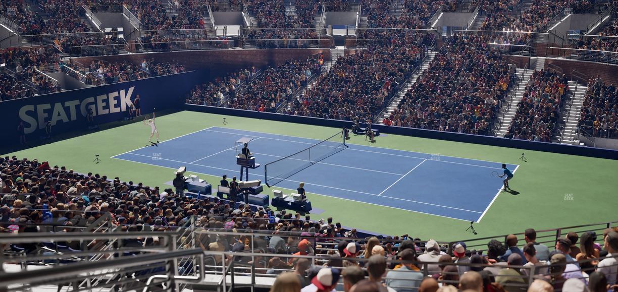 Grandstand at the Billy Jean King Tennis Center - Section 122 Seat View