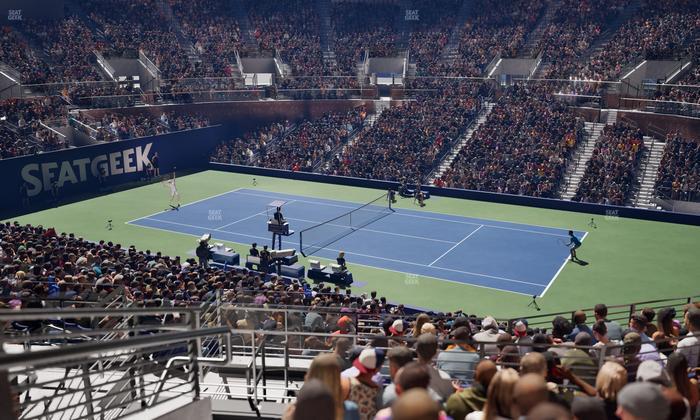 Grandstand at the Billy Jean King Tennis Center - Section 122 Seat View
