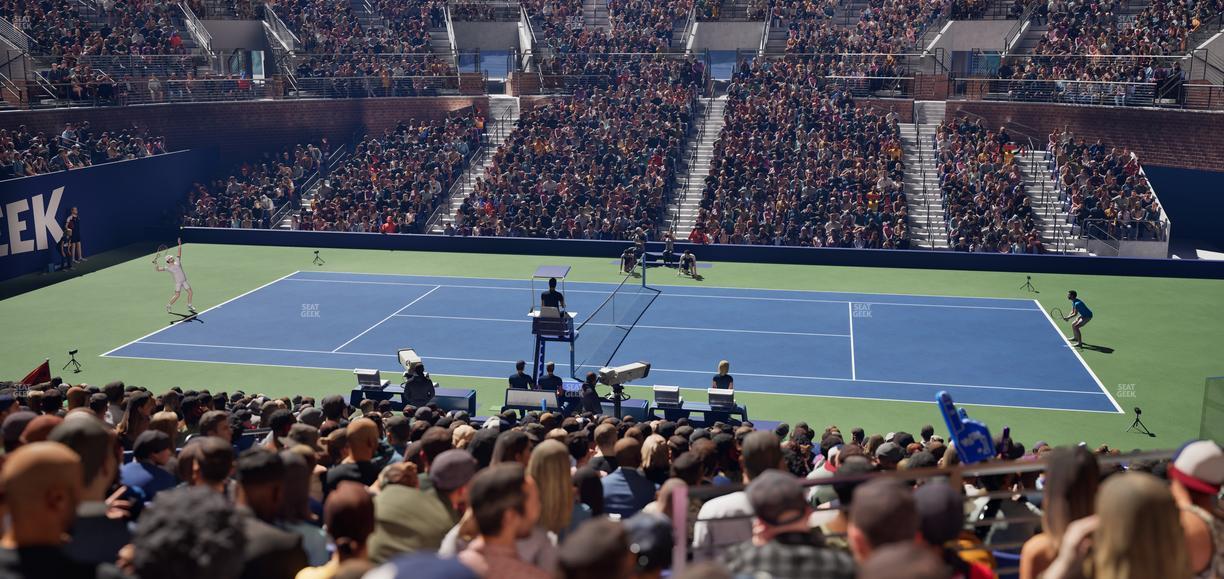 Grandstand at the Billy Jean King Tennis Center - Section 123 Seat View