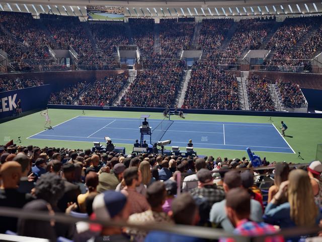 Grandstand at the Billy Jean King Tennis Center - Section 123 Seat View