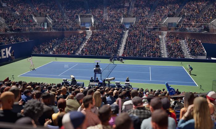 Grandstand at the Billy Jean King Tennis Center - Section 123 Seat View