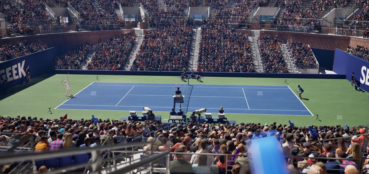 Grandstand at the Billy Jean King Tennis Center - Section 124 Seat View
