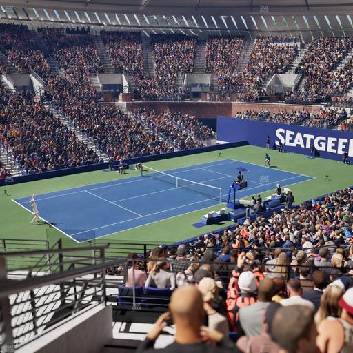 Grandstand at the Billy Jean King Tennis Center - Section 128 Seat View