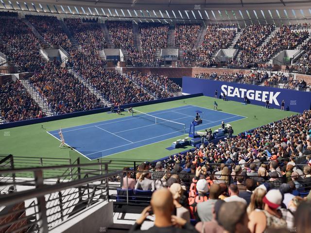 Grandstand at the Billy Jean King Tennis Center - Section 128 Seat View
