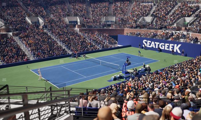 Grandstand at the Billy Jean King Tennis Center - Section 128 Seat View