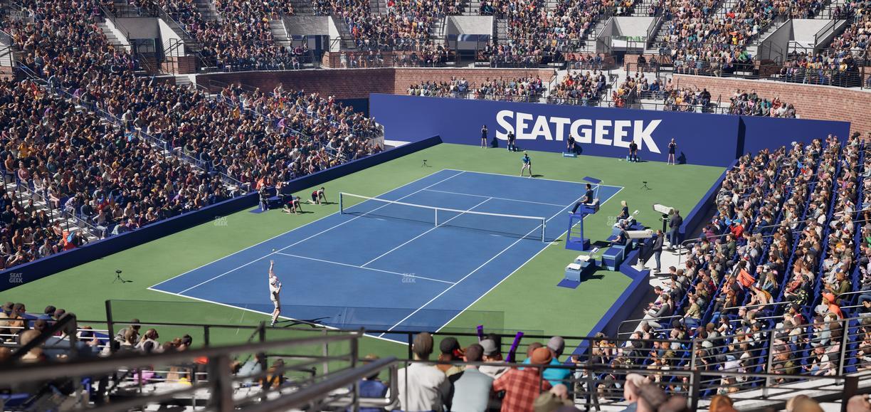 Grandstand at the Billy Jean King Tennis Center - Section 130 Seat View