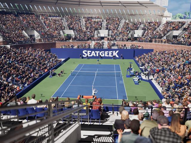 Grandstand at the Billy Jean King Tennis Center - Section 132 Seat View