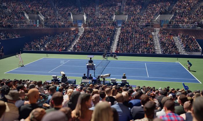 Grandstand at the Billy Jean King Tennis Center - Section 17 A Seat View
