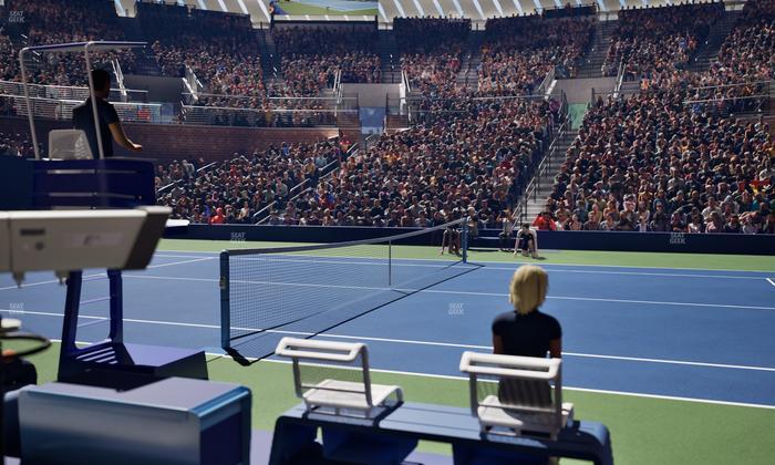 Grandstand at the Billy Jean King Tennis Center - Section 17 Seat View