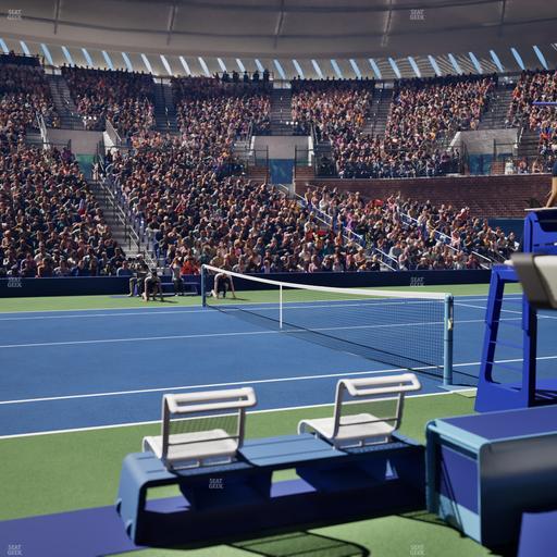 Grandstand at the Billy Jean King Tennis Center - Section 18 Seat View