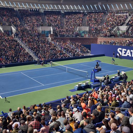 Grandstand at the Billy Jean King Tennis Center - Section 19 A Seat View
