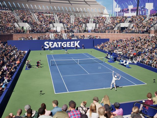 Grandstand at the Billy Jean King Tennis Center - Section 2 A Seat View