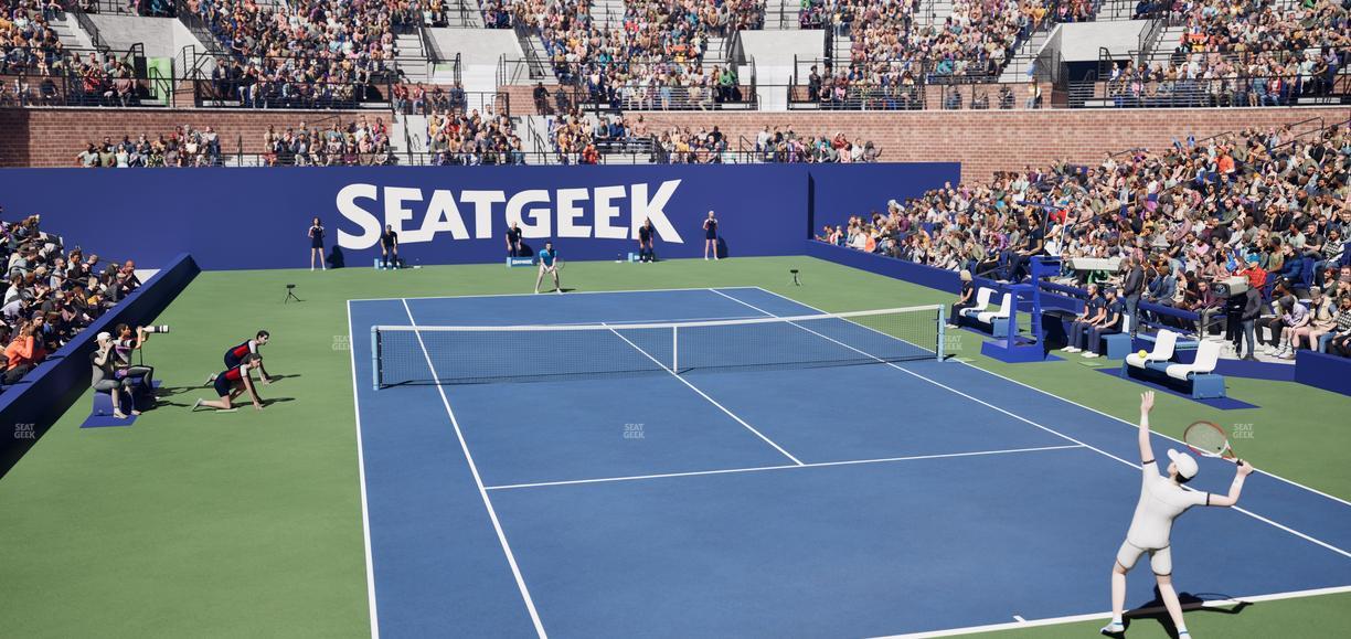 Grandstand at the Billy Jean King Tennis Center - Section 2 Seat View