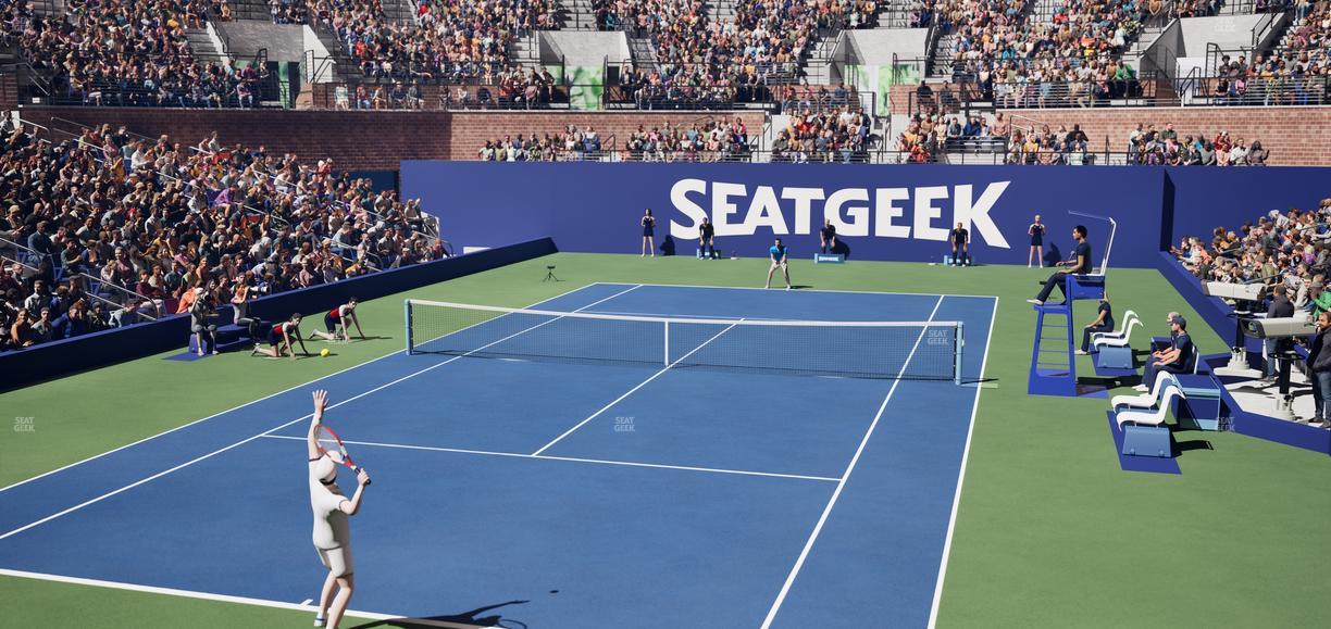 Grandstand at the Billy Jean King Tennis Center - Section 22 Seat View