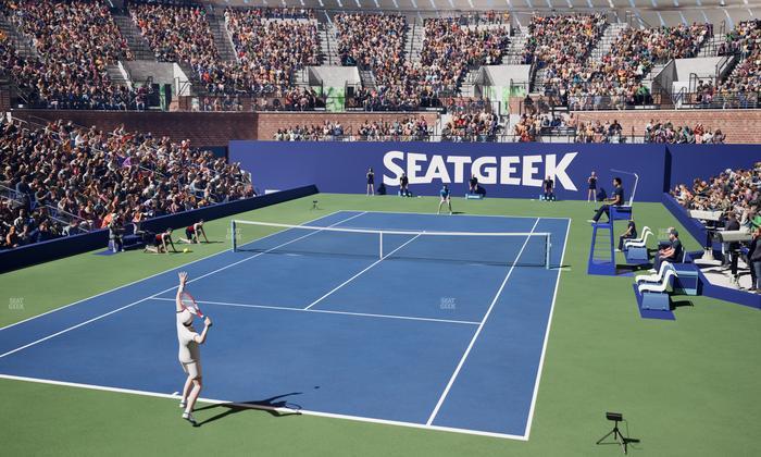 Grandstand at the Billy Jean King Tennis Center - Section 22 Seat View