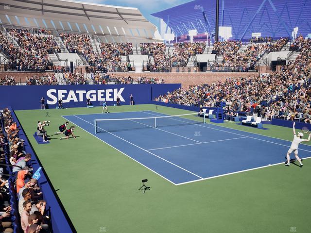 Grandstand at the Billy Jean King Tennis Center - Section 3 Seat View