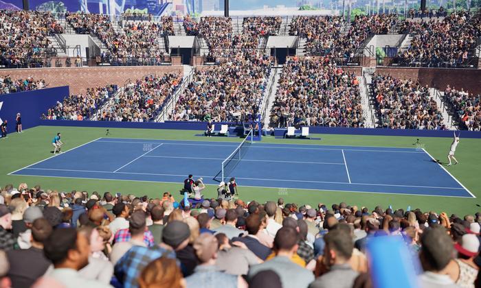 Grandstand at the Billy Jean King Tennis Center - Section 6 A Seat View
