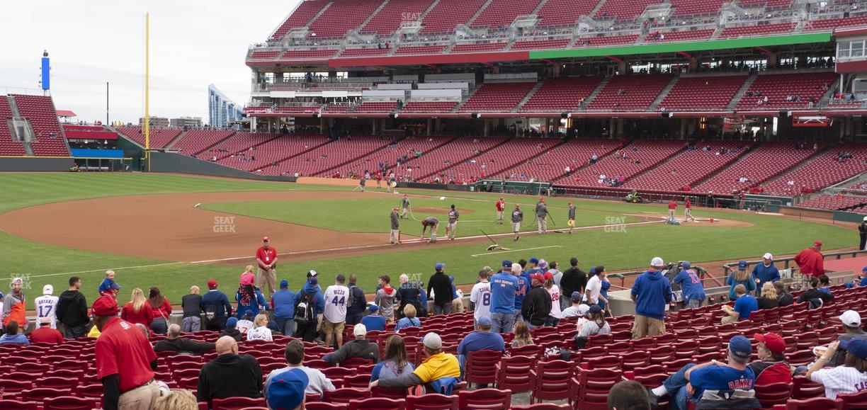 Great American Ball Park - Section Dugout Box 114 Seat View