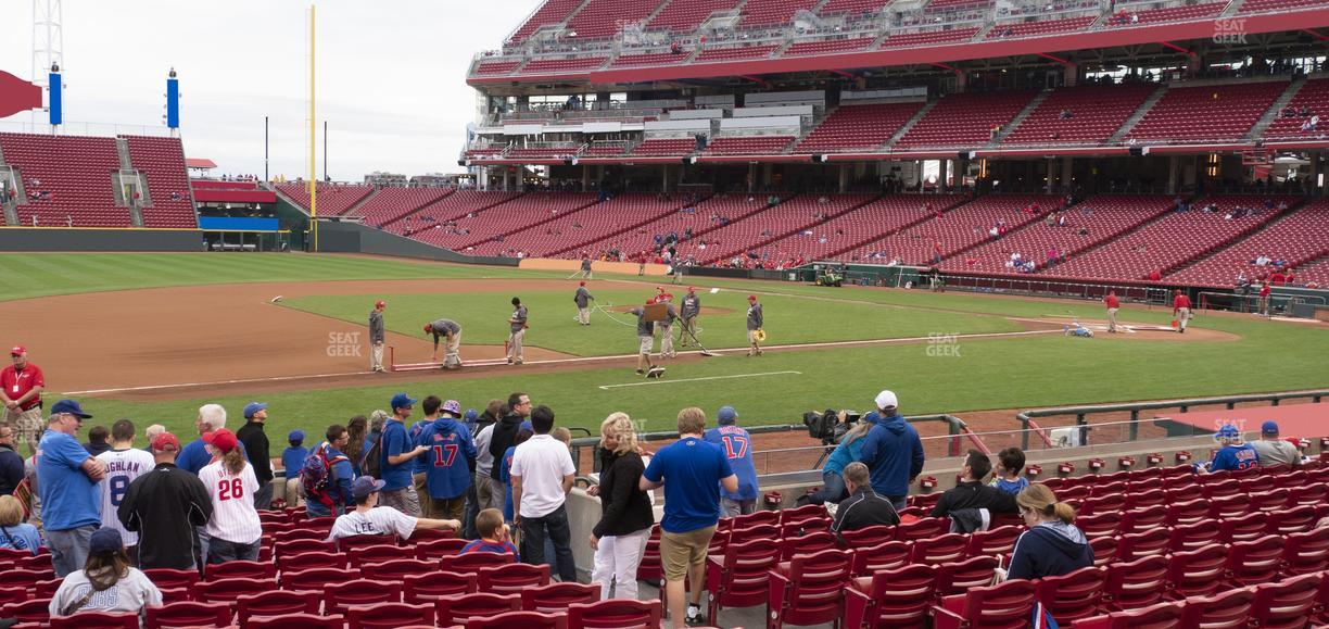 Great American Ball Park - Section Dugout Box 115 Seat View