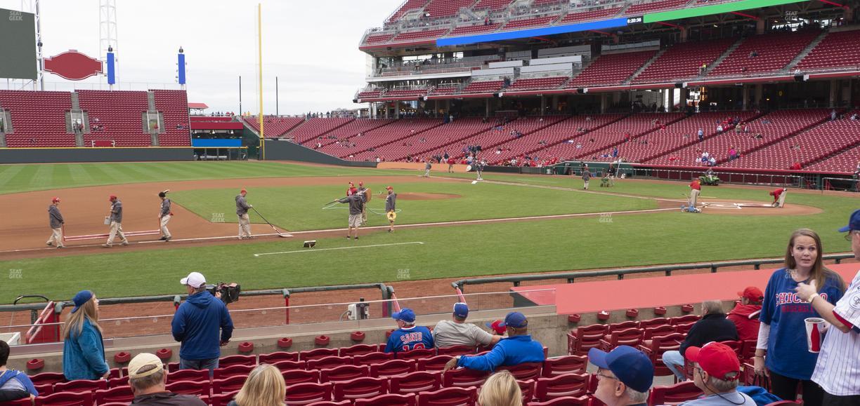 Great American Ball Park - Section Dugout Box 116 Seat View