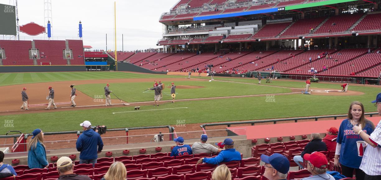 Great American Ball Park - Section Dugout Box 116 Seat View