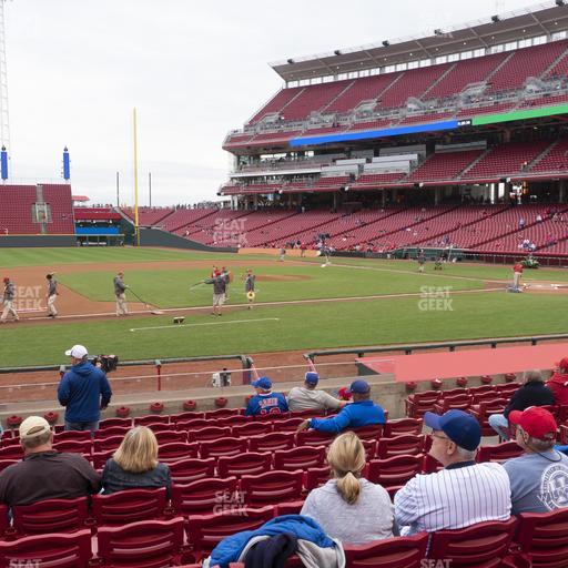 Great American Ball Park - Section Dugout Box 116 Seat View