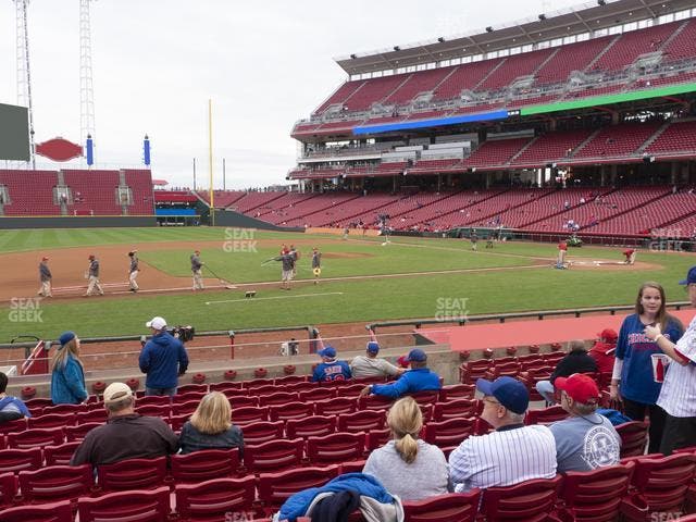 Great American Ball Park - Section Dugout Box 116 Seat View