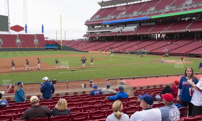Great American Ball Park - Section Dugout Box 116 Seat View