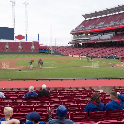 Great American Ball Park - Section Dugout Box 117 Seat View