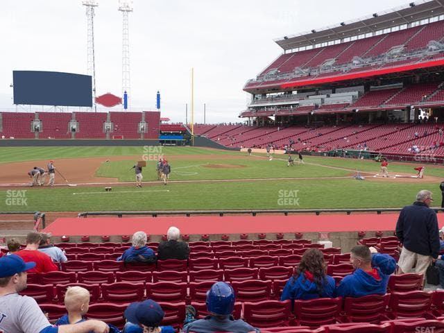 Great American Ball Park - Section Dugout Box 117 Seat View
