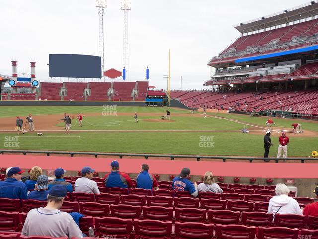 Great American Ball Park - Section Dugout Box 118 Seat View Great American Ball Park - Section Dugout Box 118 Seat View