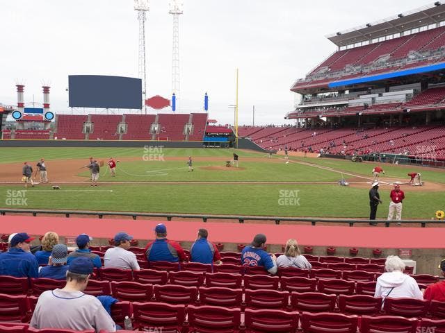 Great American Ball Park - Section Dugout Box 118 Seat View