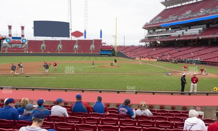 Great American Ball Park - Section Dugout Box 118 Seat View
