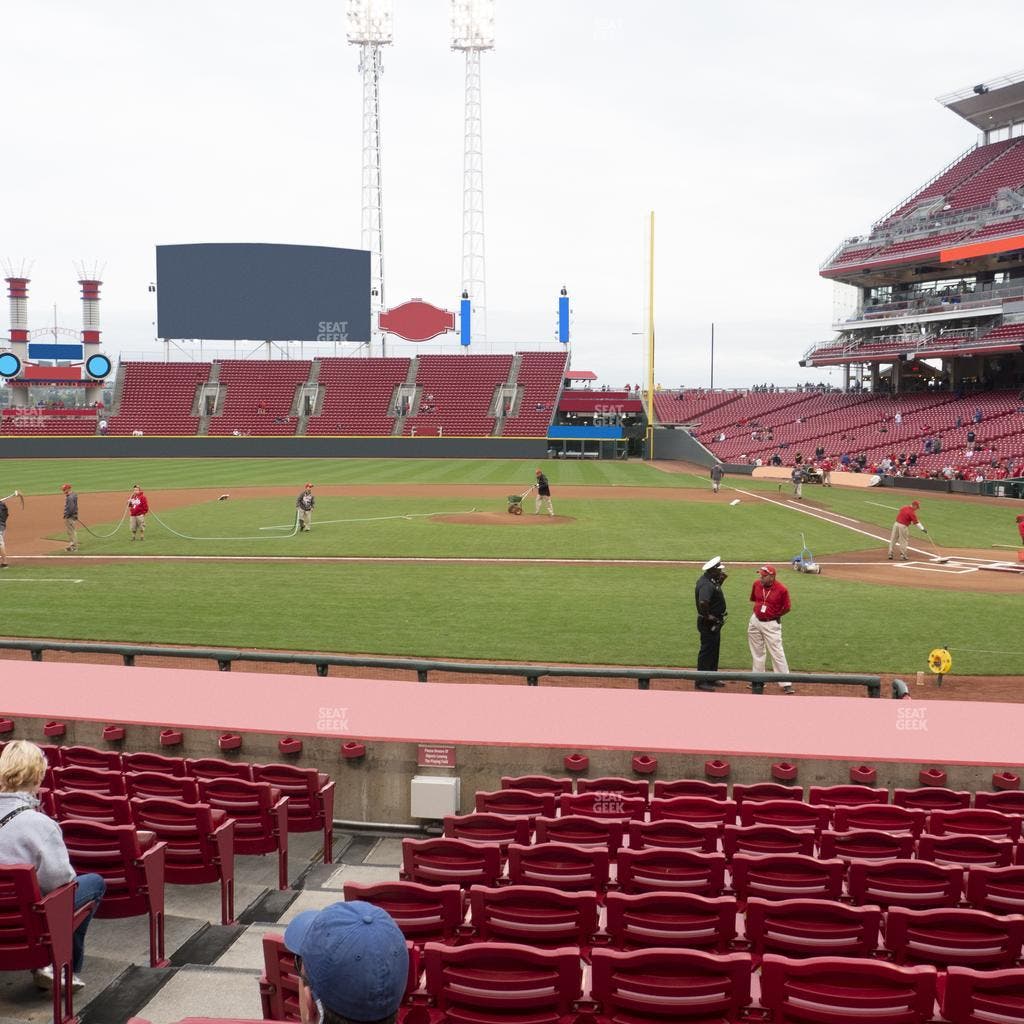 Great American Ball Park - Section Dugout Box 119 Seat View