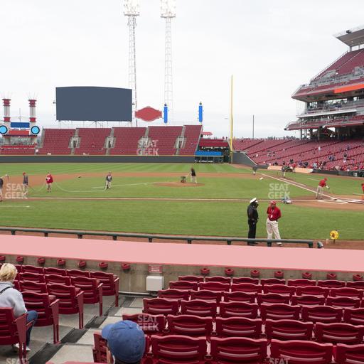 Great American Ball Park - Section Dugout Box 119 Seat View