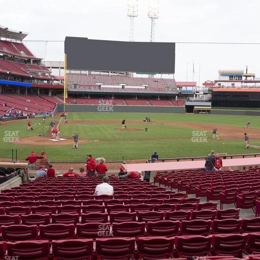Great American Ball Park - Section Dugout Box 127 Seat View