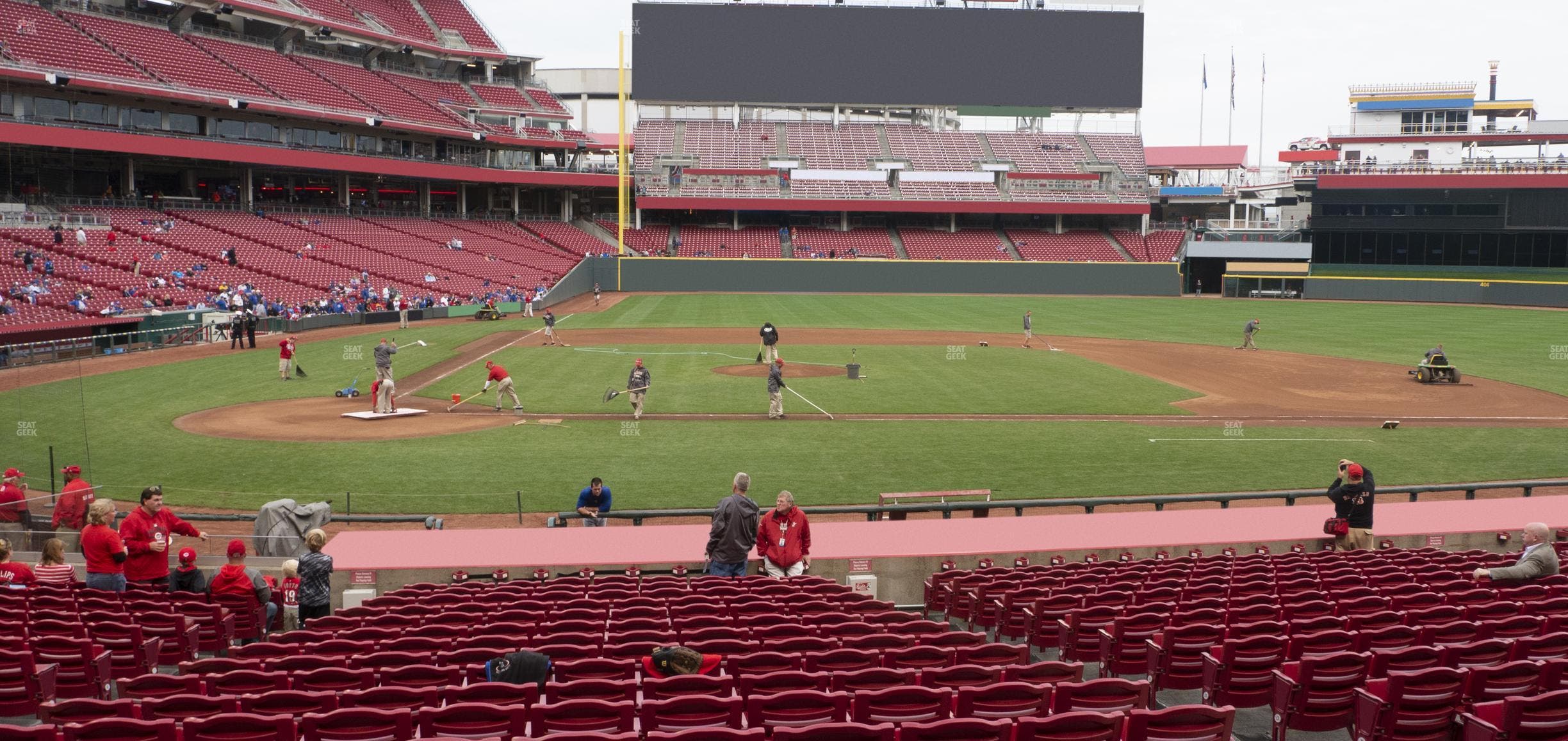 Great American Ball Park - Section Dugout Box 128 Seat View