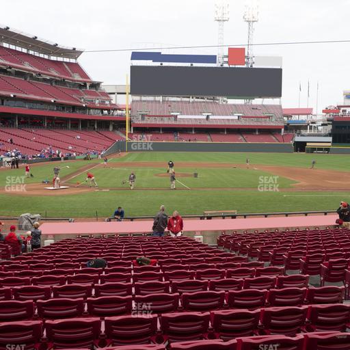 Great American Ball Park - Section Dugout Box 128 Seat View