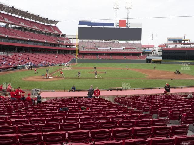 Great American Ball Park - Section Dugout Box 128 Seat View