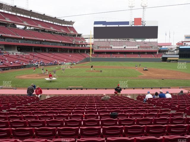 Great American Ball Park - Section Dugout Box 129 Seat View