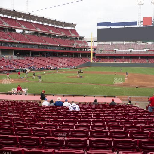 Great American Ball Park - Section Dugout Box 130 Seat View