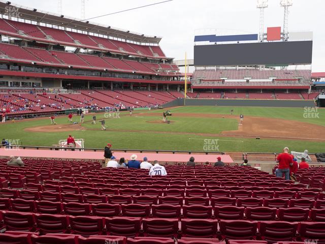 Great American Ball Park - Section Dugout Box 130 Seat View Great American Ball Park - Section Dugout Box 130 Seat View