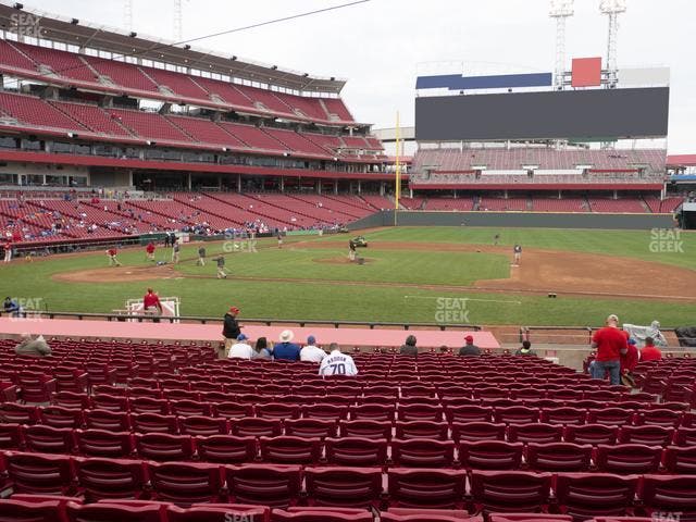 Great American Ball Park - Section Dugout Box 130 Seat View