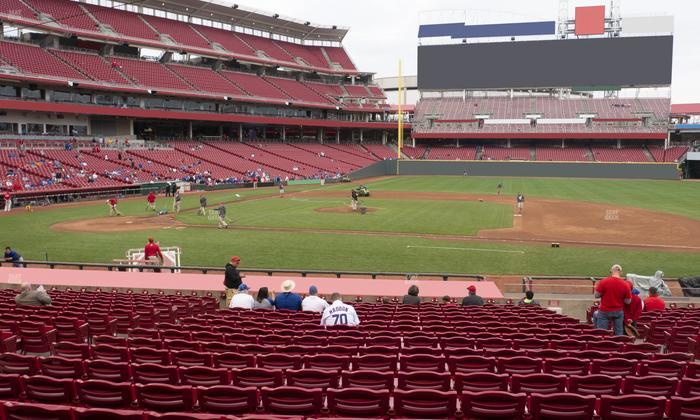 Great American Ball Park - Section Dugout Box 130 Seat View