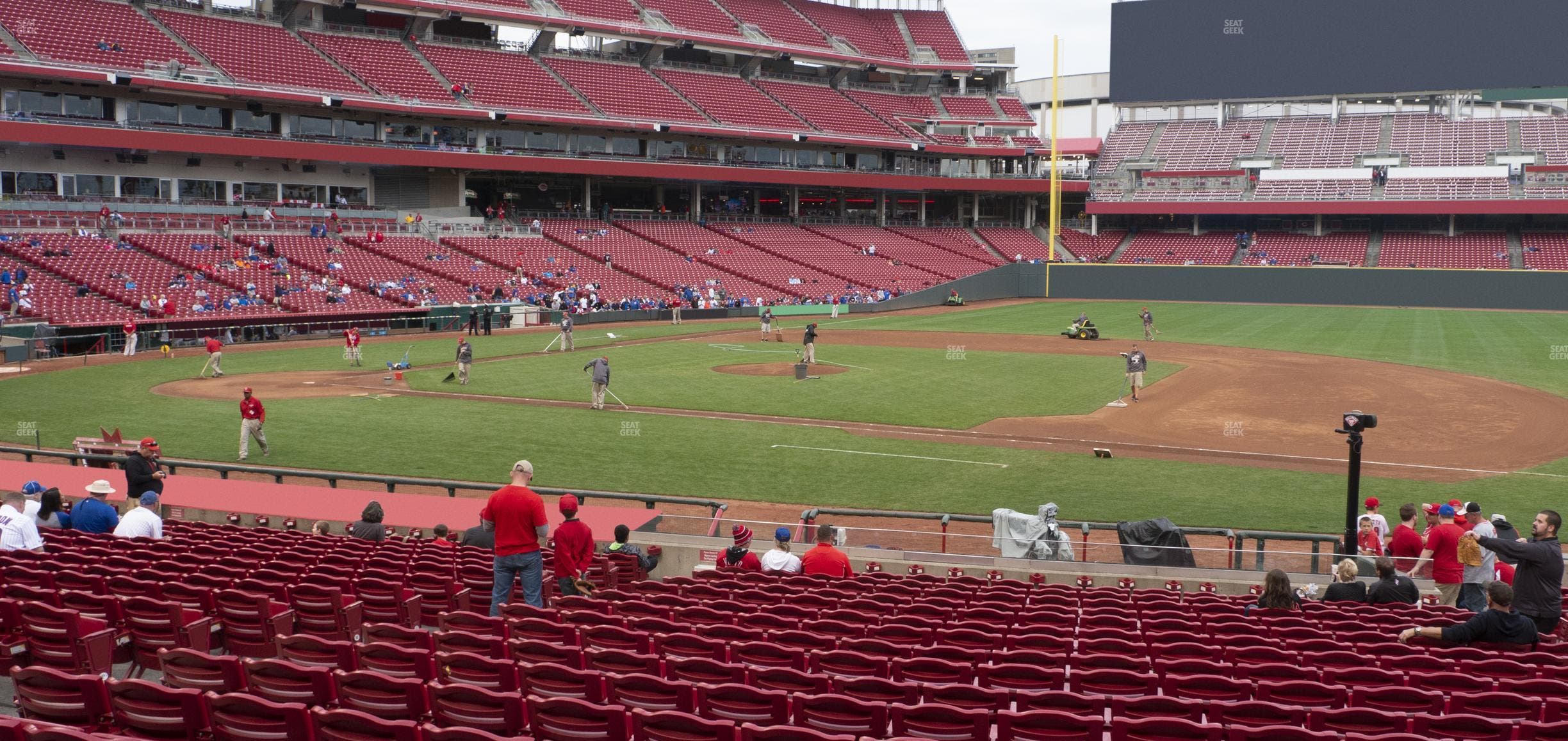 Great American Ball Park - Section Dugout Box 131 Seat View